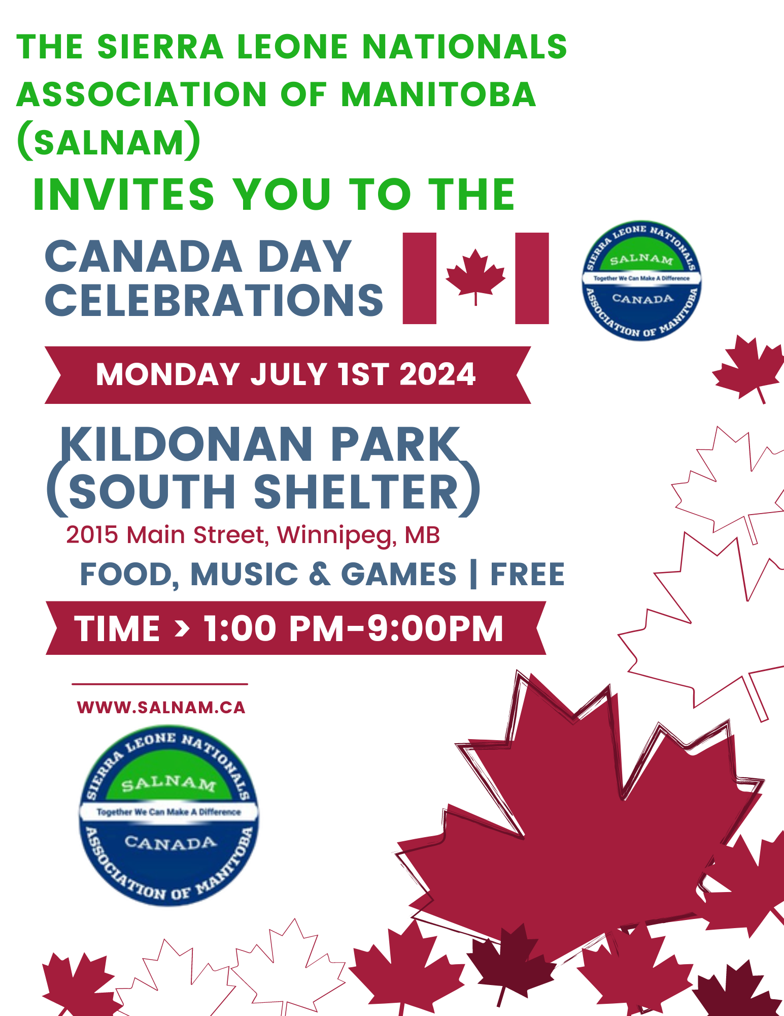 Canada Day @ Kildonan Park (South Shelter)