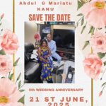 Save the Date – Abdul & Mariatu Kanu’s 5th Wedding Anniversary